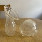 Haakaa Single Manual Silicone Breast Pump & Milk Collector Set, Clear