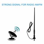 Marine Stereo Radio Antenna Boat Waterproof Rubber Aerial For ATV UTV Car Yacht