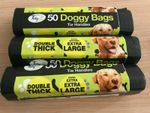 Dog Poo Bags Extra Strong Large Double Thick Dog Poop Tie Handles Doggy Bags