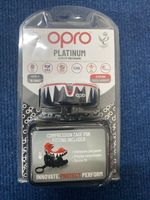 Opro Platinum Elite Fit Mouth guard & Case Level 5 10+ Adult Brand New (W)
