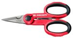 Facom Tools Scissors 45mm Blade 143mm Long Electrician Scissors Titanium Coated
