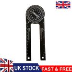 360° Aluminum Angle Finder Miter Saw Protractor Woodworking Measuring Ruler Tool