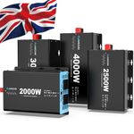 4000W 8000W Pure Sine Wave Power Inverter 12V 24V to 240V Converter 3KW 4KW LCD
