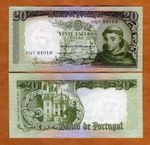 Portugal, 20 Escudos, 1964, P-167b UNC Saint António