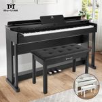 ♬Mustar 88 Graded Hammer Weighted Keys Digital Piano Keyboard Pedal Stool MIDI