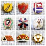 Vintage Speedway Belle Vue Wolves Cradley Heath Halifax Scunthorpe Brooch Badges