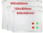 WHITEBOARD MAGNETIC DRAWING BOARD & ERASER DRY WIPE 3 SIZES