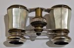 Antique Opera Glasses Theatre Glasses VGC Mother of Pearl Abalone with Case.