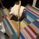 Termite Bored Eucalyptus hand painted Didgeridoo, aboriginal design in Key of D