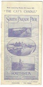 1927 Southsea South Parade Pier theatre programme Cat's Cradle