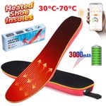 USB Rechargeable Heated Insoles Electric Heated Shoe Insoles Winter Foot Warmer