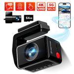REDTIGER A4 Dash Cam Front and Rear 4K with GPS WiFi and 2.2" Touch Screen