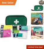 Emergency Ready: HSE 1 Person First Aid Kit - Portable Green Pouch Essential