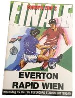 EUROPEAN CUP WINNERS CUP FINAL 1985 EVERTON v RAPID WIEN MINT REPRINT PROGRAMME