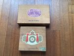 2 empty Jamaican cigar boxes - Flor De Carbbean & Royal Jamaica
