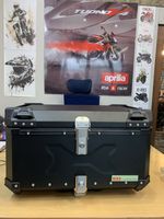 MOTORBIKE Tail Box FULL Aluminium 68L TopCase with Leather Lining and back rest