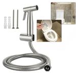 Handheld Bidet Douche Shower Spray Stainless Steel Shattaf Hose for Toilet Bidet