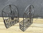 Pair Of Metal Garden Wall Planters