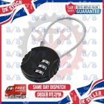 COMBINATION PADLOCK BLACK STRONG WIRE CABLE 3 DIGIT SUITCASE BAG LOCKER SECURITY