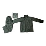 waterproof men's rainsuit overalls trouser jacket set army green new in zip bag