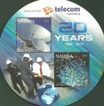 Namibia - 20 Years of Nampost Block 80 MNH 2012 Mi. 1421-1422