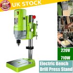 Heavy Duty Pillar Press Drill Bench Top Table Stand 710W Workbench 5 Speed UK