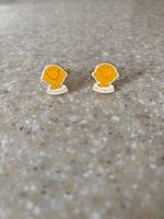 Mr Happy Cufflinks - Metal  yellow character