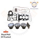 PISTON & HEAD GASKET SET FOR PEUGEOT 208 2008 VAUXHALL CETRON 1.2 PURETECH EB2F