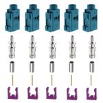 5 Sets Fakra Female Antenna Connector Repair Kit for RG174/RG316 Cable Adapter