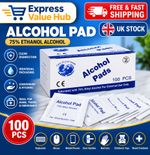75% Isopropyl Alcohol Wipes IPA Prep Pads Swabs Individually Wrapped 10-1000
