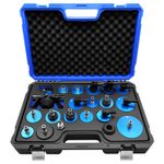 ZKTOOL 22PCS Brake Bleeder Adapter Kit，Master Cylinder Brake Bleeder Cap Kit