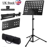 Heavy Duty Orchestral Music Stand Folding Adjustable Sheet Tripod Stand Base UK