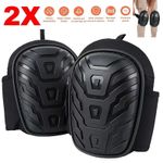 2PCS Knee Pads for Work with Heavy Duty Gel Cushion for Construction & Flooring