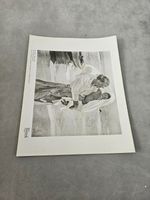 TPEEP332 MAGAZINE PLATE 11X8" LEAVING THE BATH - BY JOAQUIN SOROLLA