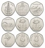 ⭐ UK 50p Coins– Circulated - Beatrix Paddington Bear Olympics Kew Peter Rabbit
