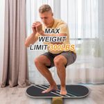 Wooden Balance Board Trainer for Yoga Sports Core Strength Training Kids Adults