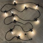 ConnectPro CP064 5m Connectable Festoon Lights G50 Warm White LED IP65 Black