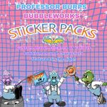 Chessington Professor Burps Bubbleworks Stickers x11 Custom Made New