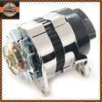 CHROME 18ACR Lucas Type High Output 65 Amp Alternator Pulley & Fan CLASSIC MINI