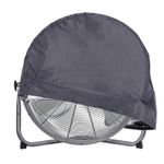 29.92x8.66x29.92 Inch Industrial Fan Cover, 1 Pcs Outdoor Fan Cover, Grey