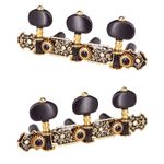 High Quality Ebony Gold Plated Classical Guitar Chords Tuners 3R 3L Machine Head