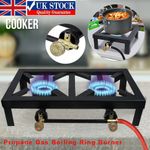Propane LPG Gas 1 or 2 Burner Cooker Boiling Ring Outdoor Camping Stove Cooker