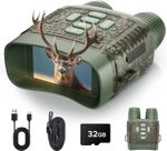 4K Night Vision Goggles Binoculars 10X Zoom 850nm IR Infrared Digital Binoculars