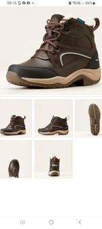 Ariat Telluride 2 H2O Waterproof Laced Riding Leather Boots Dark Brown  7