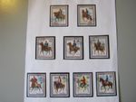 PARAGUAY  1978 MILITARY UNIFORMS  SET of 9 STAMPS  USED (cto)