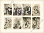 Antique Witches Sabbath French erotic nude postcards occult art print poster