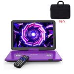 Boifun 17.5" Portable DVD Player HD Swivel Screen 6 Hours Battery Region Free UK