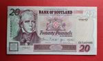 Bank of Scotland Near Last Run £20 CE 549960 dated 01/04/1998. Uncirculated