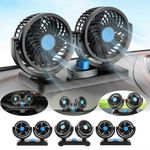 Universal Electric Auto Car Van Cooling Fan Dashboard Air Cooler Dual Head 12V