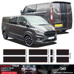 Fits Ford Transit custom Van Bonnet & Barn Doors Vinyl Pin Viper Stripes Decals